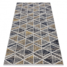  Modern szőnyeg MUNDO D7891 gyémánt, háromszögek 3D szabadtéri szürke / bézs 160x220 cm lakástextília