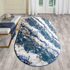  Modern szőnyeg Mykonos 7125 (Cream-Navy) Ovális 160x230cm Kék-Krém lakástextília