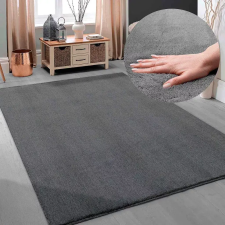  Modern szőnyeg Palm Plüss (Antracit) 80x150cm Sötét Szürke lakástextília