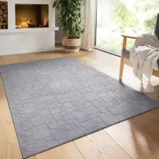  Modern szőnyeg Rio 3D Random (Gray) 150x220cm Szürke lakástextília