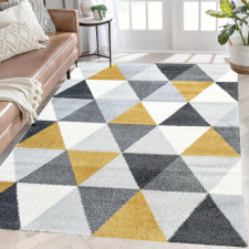  Modern szőnyeg Rombusz 852 (Yellow) 160x230cm Sárga-Szürke lakástextília