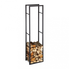 Modern XXL tűzifatároló állvány fekete 170x44,5x30 cm 10028772 kerti tárolás