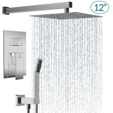  Modern Zuhanyrendszer - 30x30cm Négyzet - Esőhatású fürdőkellék