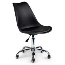 ModernHome Chrome Irodai forgószék párnával - fekete (PC-009-B) forgószék