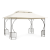 ModernHome Kerti pavilon sátor 3x4m oldalfalak | 1701 3X4 BEIGE
