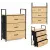 ModernHome Komód, ModernHome GIC-C103-19, 59 x 81 x 24 cm, 3 fiókos, fém váz, textil tárolók, teherbírás: 2 kg/fiók, 5 kg/felső polc
