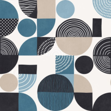  Modesto/300-605 kék softy nyomott dekor lakástextília