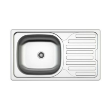 Mofém EVO2 1B1D 760x435mm (1 medence, 1 csepptálca) beépíthető mosogató szifoncsomaggal mosogatótálca