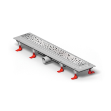 Mofém Linear zuhanyfolyóka szett D Drops ráccsal, MLP-650 D fürdőkellék