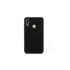 MOFI Bright Shield Huawei P20 Lite tok (szilikon keret, textil hátlap, fekete) tok és táska