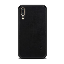 MOFI BRIGHT SHIELD műanyag telefonvédő (szilikon keret, textil hátlap) FEKETE | GP-79171 tok és táska