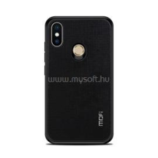 MOFI BRIGHT SHIELD szilikon telefonvédő (textil hátlap) FEKETE (GP-78927) tok és táska