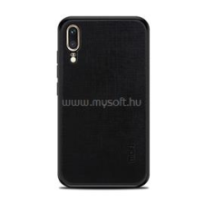 MOFI BRIGHT SHIELD szilikon telefonvédő (textil hátlap) FEKETE (GP-79171) tok és táska