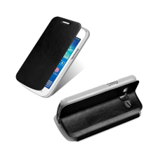 MOFI RUI tok álló, bőr hatású (FLIP, oldalra nyíló, asztali tartó funkció) FEKETE Samsung Galaxy Core Plus (SM-G3500) tok és táska