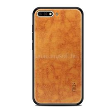 MOFI szilikon telefonvédő (bőr hatású hátlap) BARNA (GP-79529) tok és táska