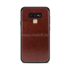 MOFI szilikon telefonvédő (bőr hatású hátlap) SÖTÉTBARNA (GP-79063)