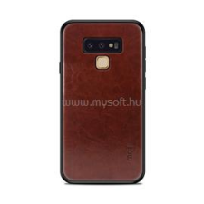 MOFI szilikon telefonvédő (bőr hatású hátlap) SÖTÉTBARNA (GP-79063) tok és táska