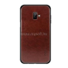 MOFI szilikon telefonvédő (bőr hatású hátlap) SÖTÉTBARNA (GP-83099)