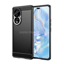 MOFI szilikon telefonvédő (ütésállóság, légpárnás sarok, szálcsiszolt, karbon minta) FEKETE (GP-147262) tok és táska