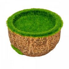  Mohás cserép műa. M6cm D11cm dekorációs kellék