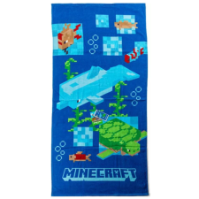 Mojang Minecraft Aquatic fürdőlepedő, strand törölköző 70x140 cm lakástextília