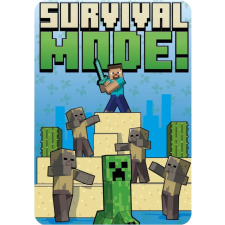 Mojang Minecraft Survival Mode polár takaró, pléd 100x140 cm Nr7 lakástextília