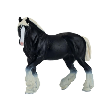 Mojo Horse World Fekete Clydesdale ló - 381083 játékfigura