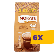 Mokate XXL 3in1 instant kávé Latte 20+4x17g (Karton - 6 csomag) kávé