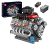  Mold King LSX454 V8 motor építőeleme, 487 darab, környezetbarát ABS műanyag, eredeti dobozcsomagolás