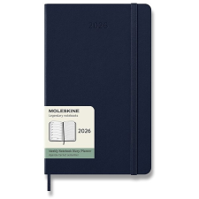 Moleskine 2026 L heti, kemény borító, kék szín naptár, kalendárium