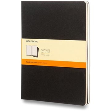 Moleskine Cahier XL, fekete - 3 darabos kiszerelésben füzet