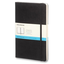 Moleskine L, kemény borító, pöttyös, fekete füzet