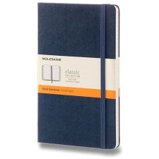 Moleskine L, kemény borító, vonalas, kék füzet