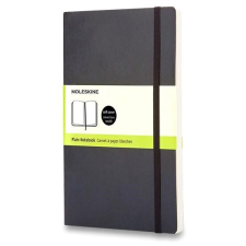 Moleskine L, puha borító, sima, fekete füzet