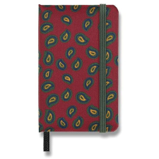 Moleskine Professional Silk XS, keményfedeles, bordó színben füzet