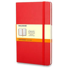 Moleskine S, keményfedeles, vonalas, piros füzet