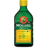 Möllers Möllers omega-3 halolaj étrend-kiegészítő a, d és e-vitaminnal, citrom ízesítéssel 250 ml