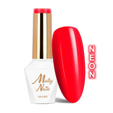 MollyLac Neon red kiss 198 lakk zselé