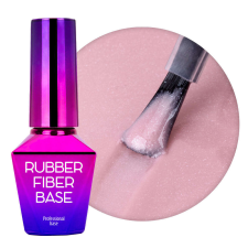 MollyLac Rubber Fiber Base - Silky Shimmer műköröm zselé