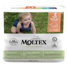 Moltex Pelenka Pure & Nature Midi 4-9 kg - gazdaságos csomagolás (4 x 33 db) pelenka
