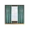  Moly bársony sötétítő függöny Sötétzöld 140x250 cm