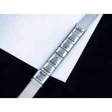  MoMents 7 Medálos Személyre Szabható Acél Karkötő karkötő