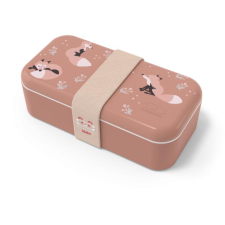  MonBento Dětský svačinový box Foodie Cinnamon Fox, hnědá (12124081) uzsonnás doboz