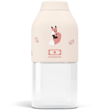 MonBento Positive S Cinnamon Fox, 330 ml, krémszín kulacs, kulacstartó
