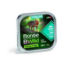 Monge BWild GF Sterilised tonhal 100g macskaeledel