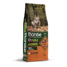  Monge BWild Grain Free Adult All Breed száraz kutyatáp - kacsa burgonyával 12 kg kutyaeledel