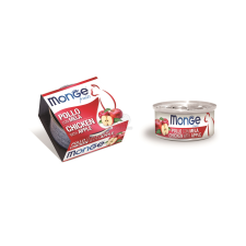 Monge Cat Fruits Adult - csirke és alma 80 g macskaeledel