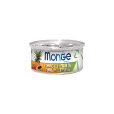 Monge Cat Fruits Gyümölcsös Macskaeledel (Tonhal és Gyümölcsök) – 80 g macskaeledel