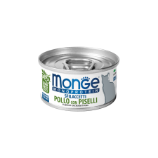Monge Cat Monoprotein Flakes Macskaeledel (Csirke és Borsó) – 80 g macskaeledel