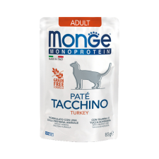 Monge Cat Monoprotein Pate Adult Macskaeledel (Pulyka) – 85 g macskaeledel